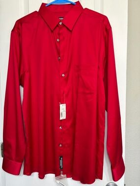 Men's Classic Red Dress Shirt - murano